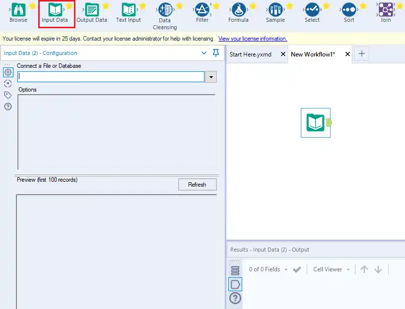 設定済みのDSN を選択します。